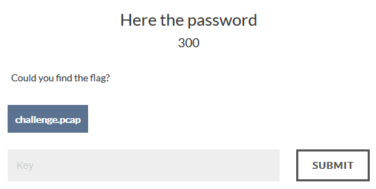 Here the password