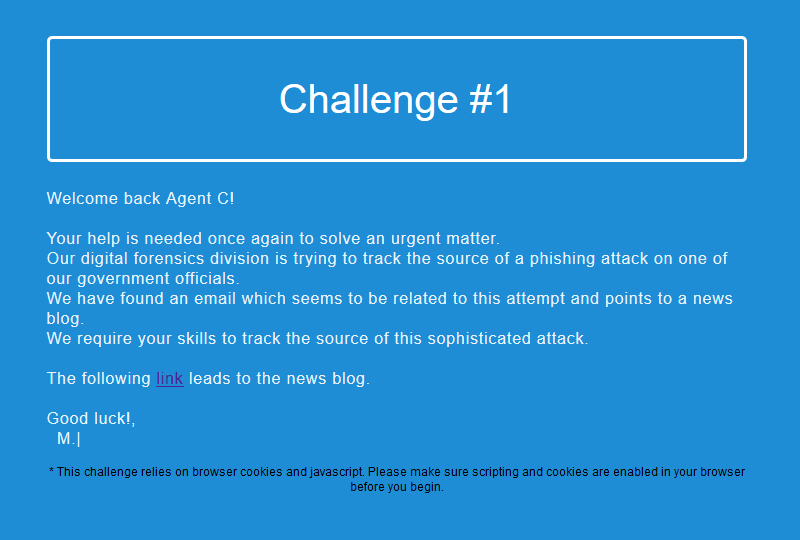 First Challenge